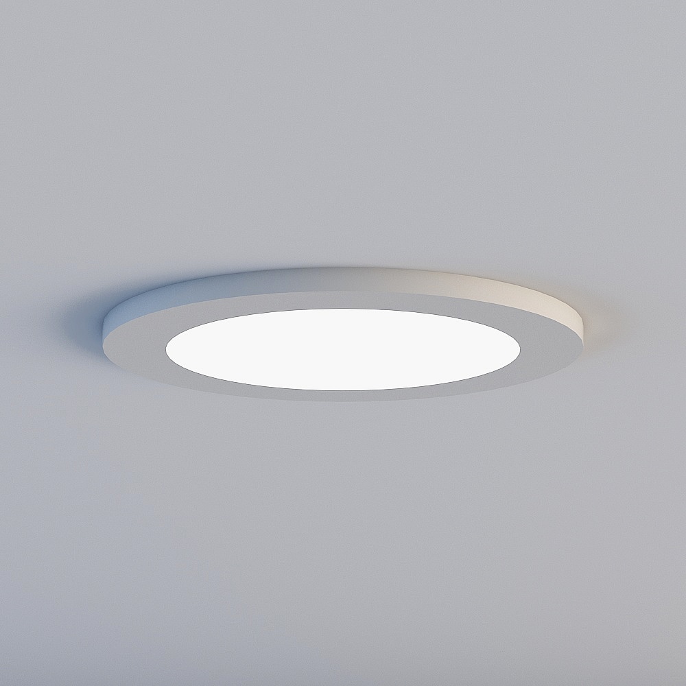 dt内嵌筒灯-102-面光-银色3D模型