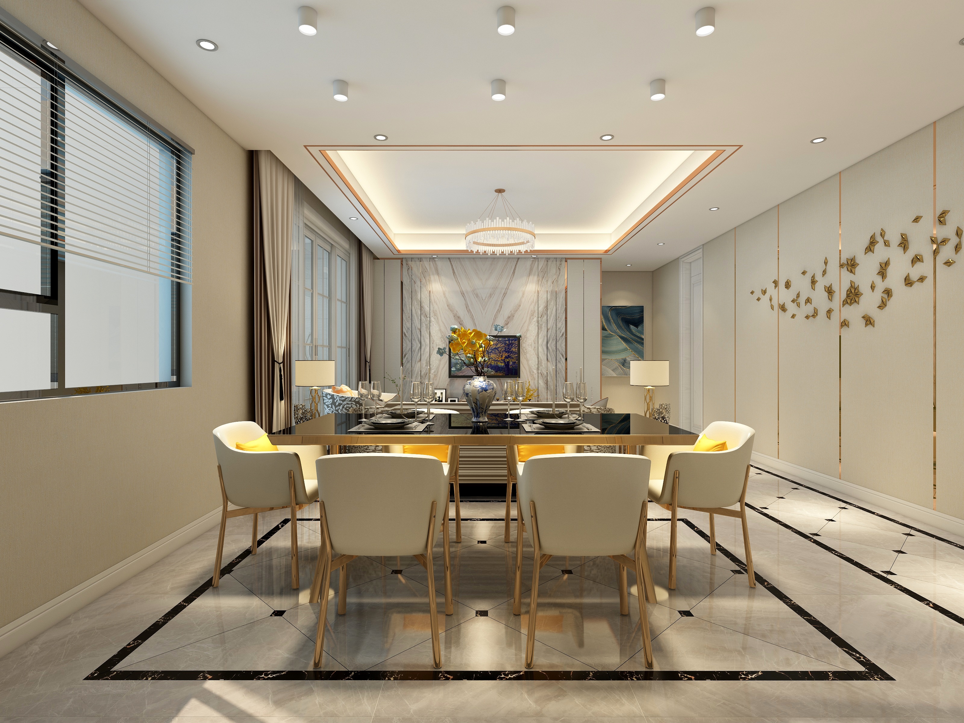 李立猛-复式雅居—现代轻奢装修效果图