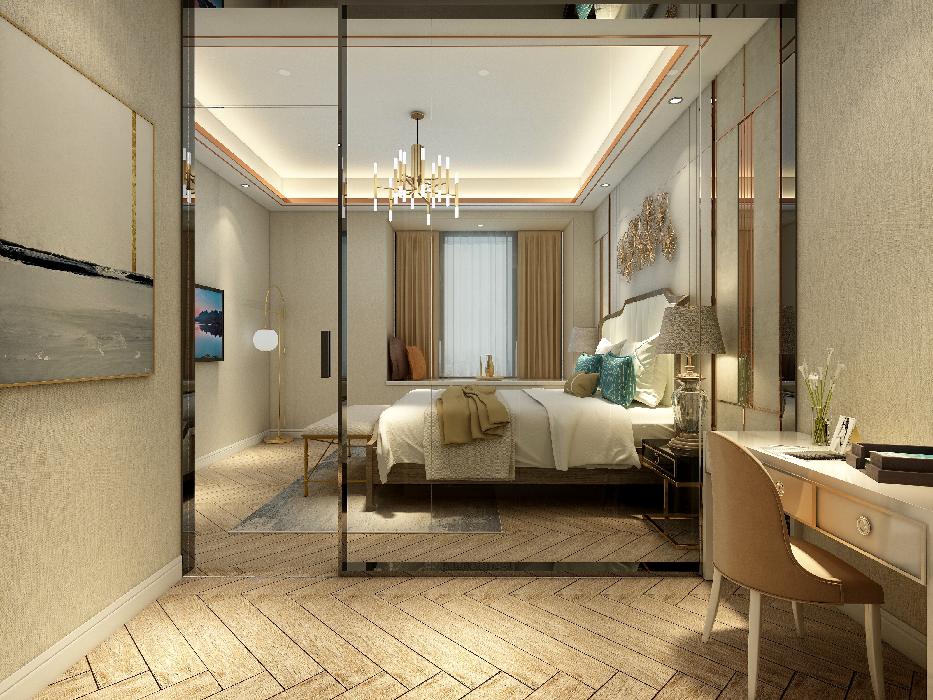 李立猛-复式雅居—现代轻奢装修效果图