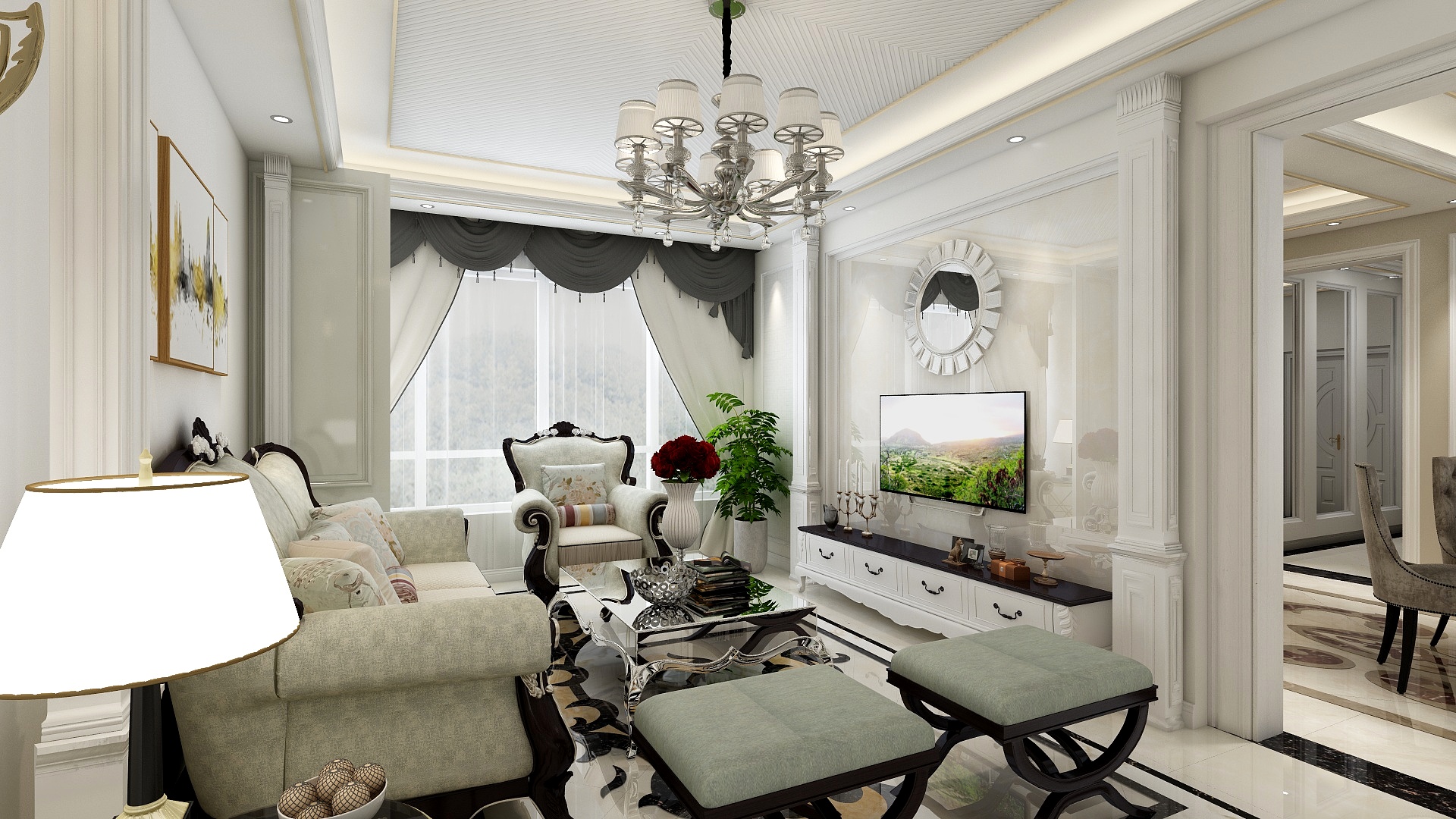 泊漫装饰-游总—欧式轻奢-全套-装修设计方案