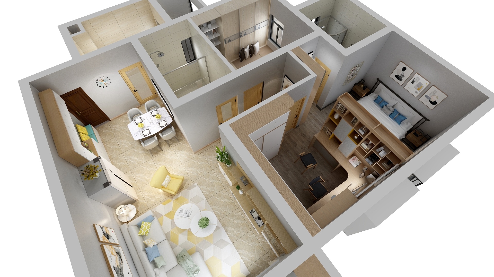 李元勇-三利麓山城2栋-403-1-装修设计方案