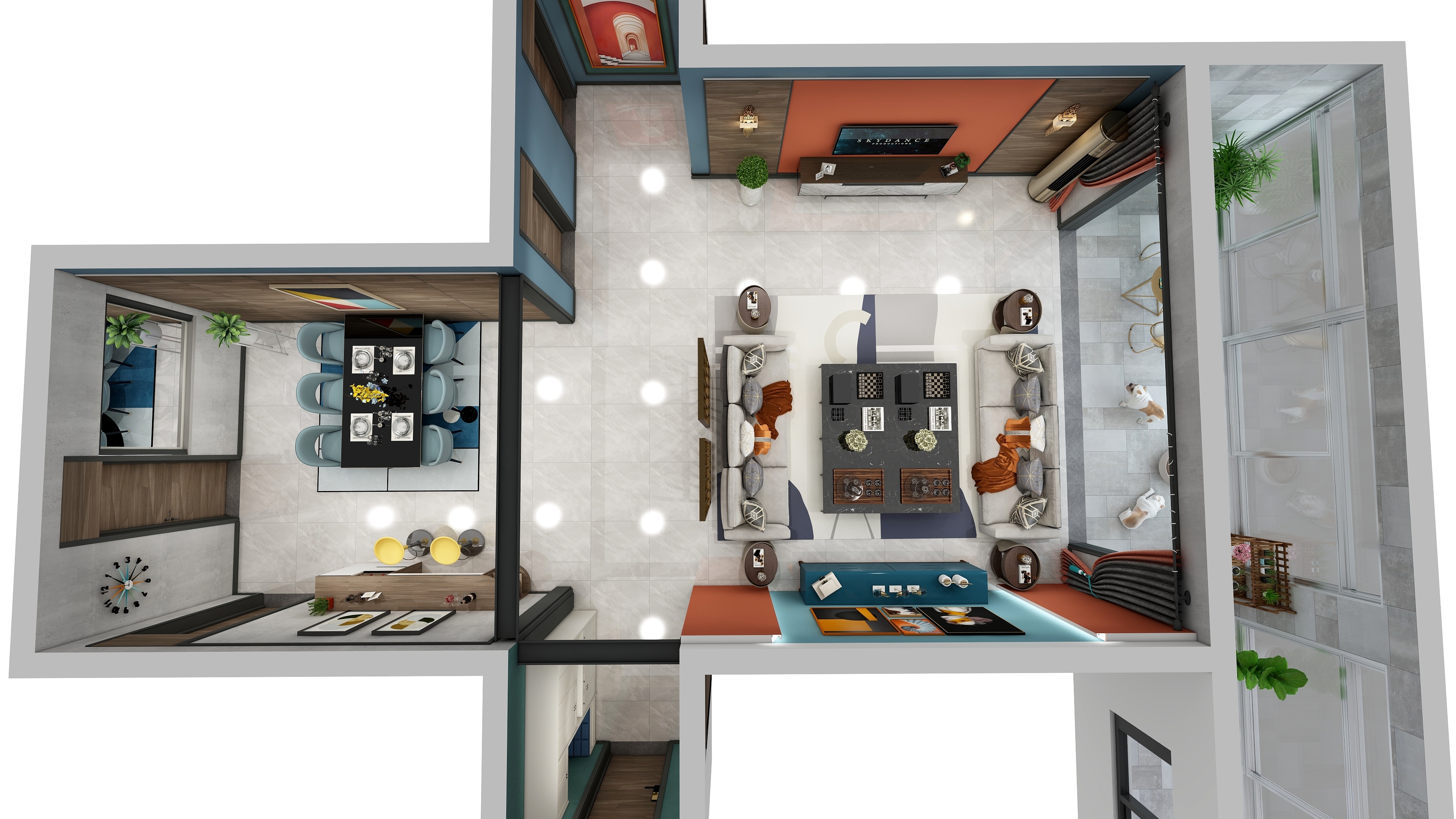 尹淇正-朝阳新城3号楼-魔卡纹-装修设计方案