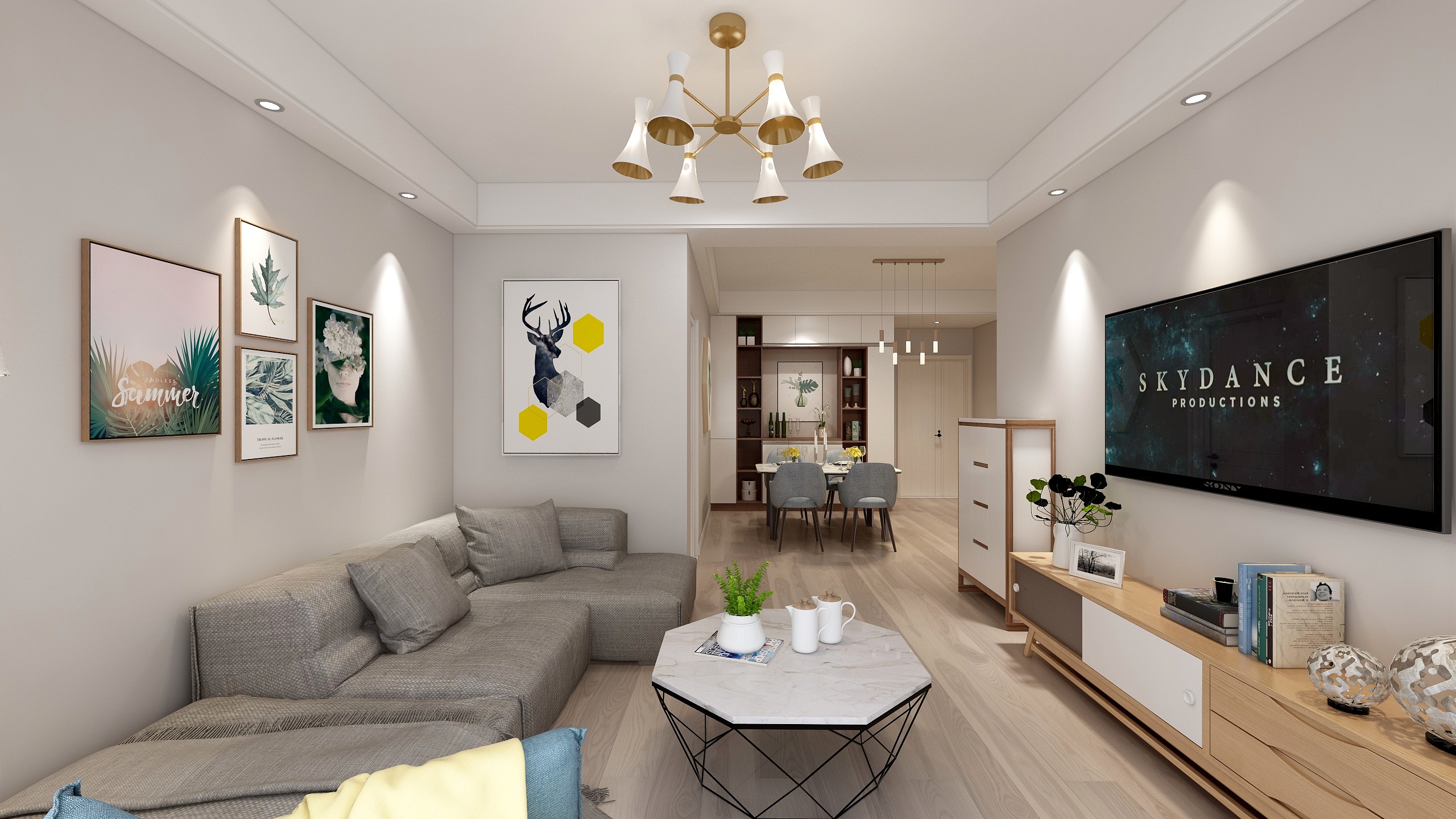 16608701881-红枫水岸二室北欧客餐厅-装修设计方案