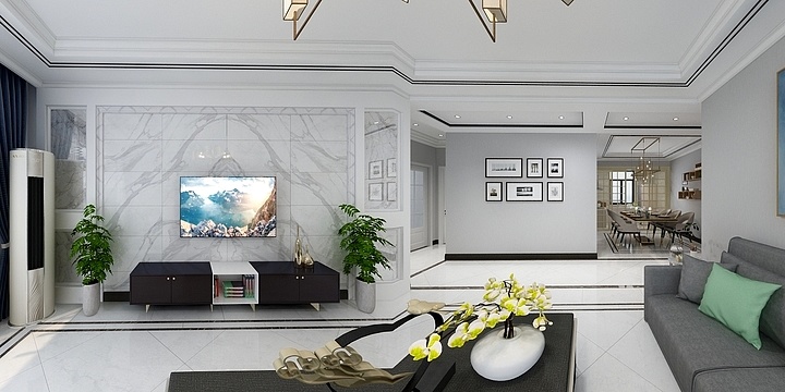 室内设计师柴翔宇-御景6号楼A户型-装修设计方案