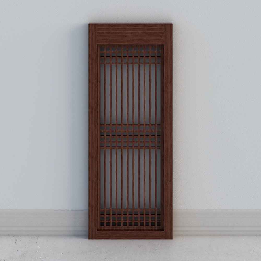 花格屏风3D模型