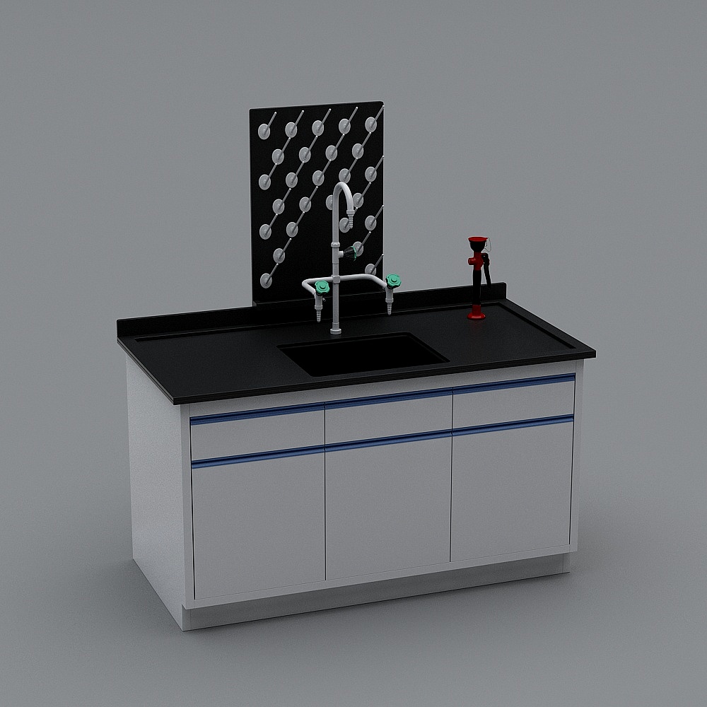 单水池（全钢）3D模型