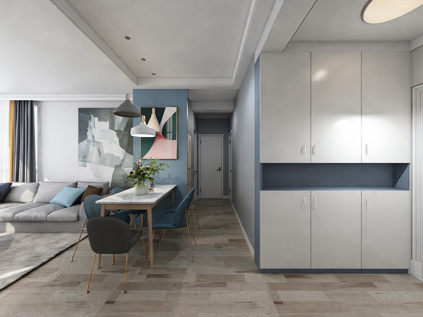 慌玉梳雪-新三江花园100--现代风格-装修设计方案