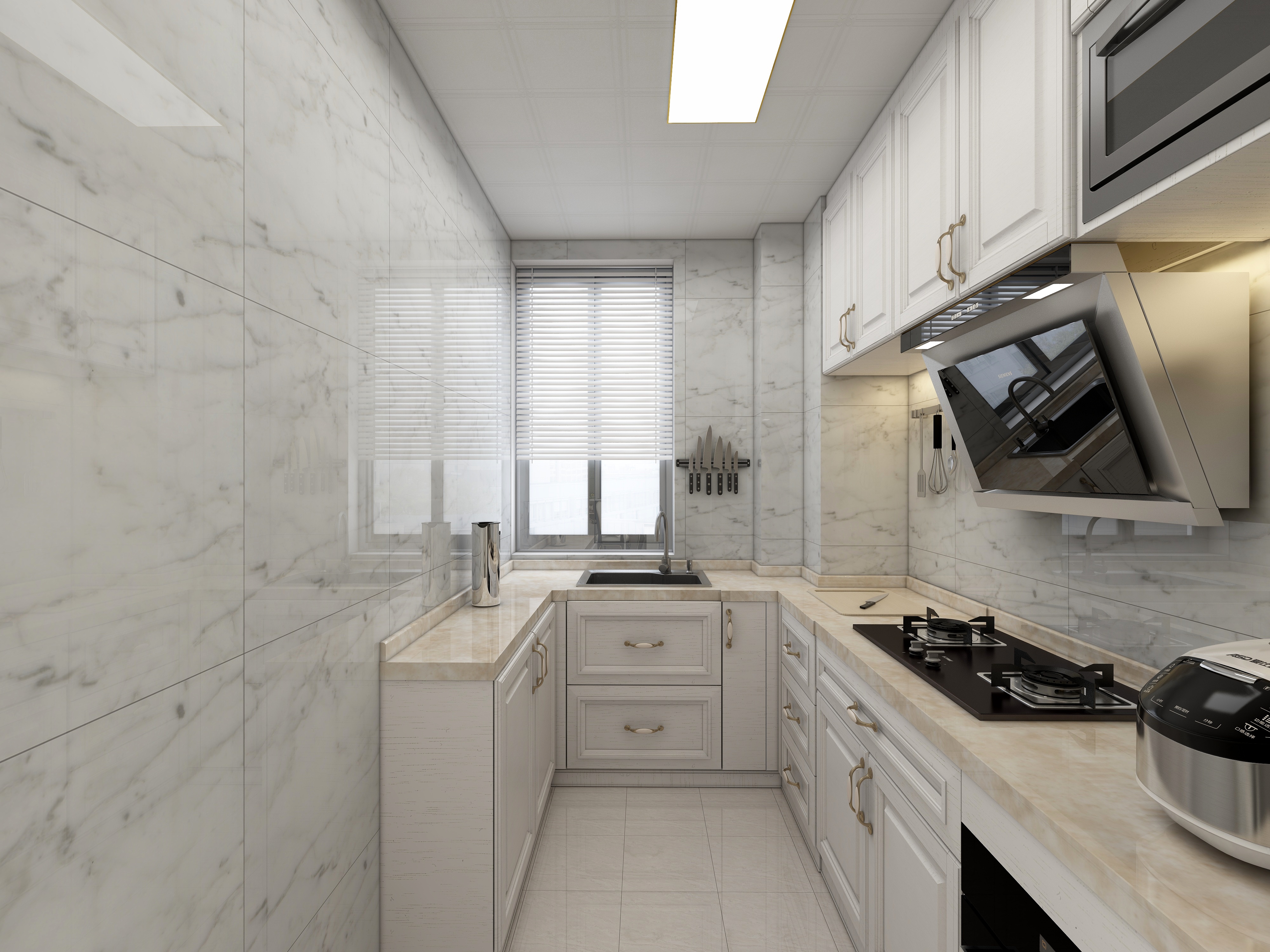 李青越-《欧式三居室》装修效果图