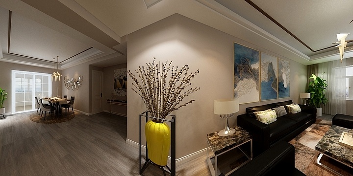 V2设计赵阳-河畔林语-装修设计方案