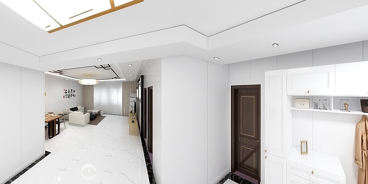 王茂栋-付坡嘉苑100.00㎡标准层2室2厅1卫1厨-装修设计方案