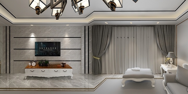 ZTBu-龙湖苑小区193平方套房-装修设计方案