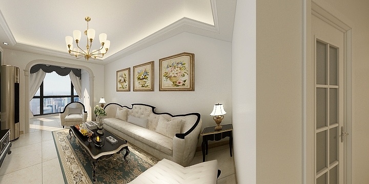 久域-阳光丽城90平方--简欧-装修设计方案