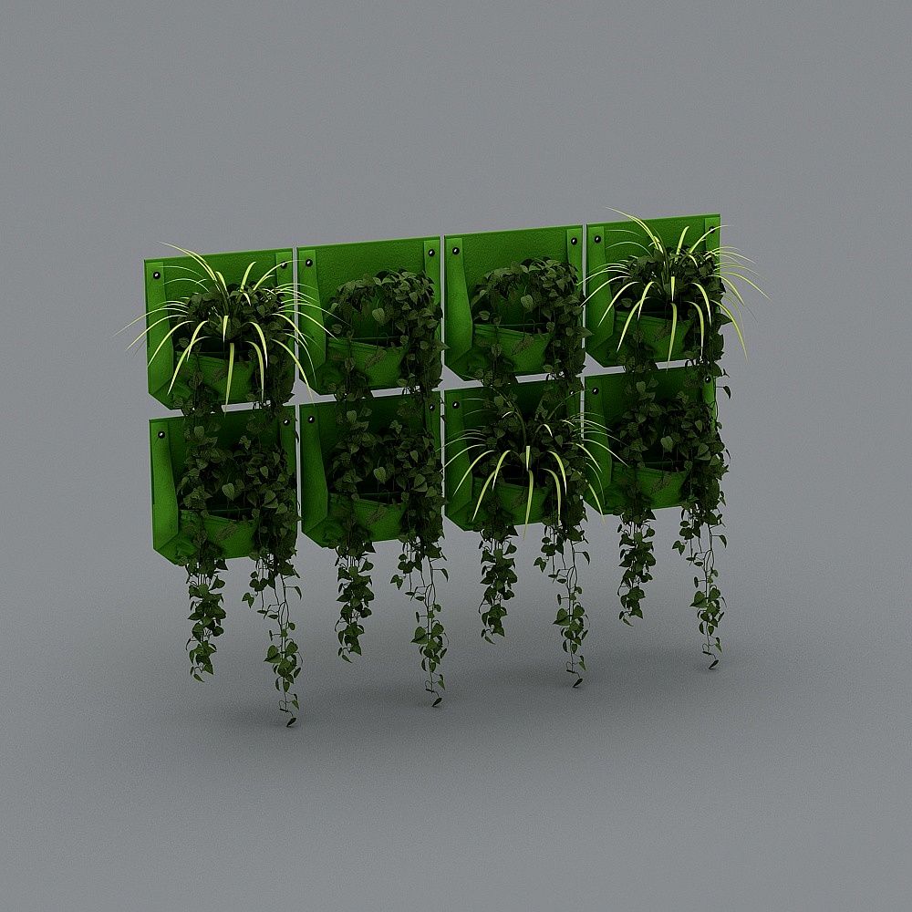 植物袋8个3D模型