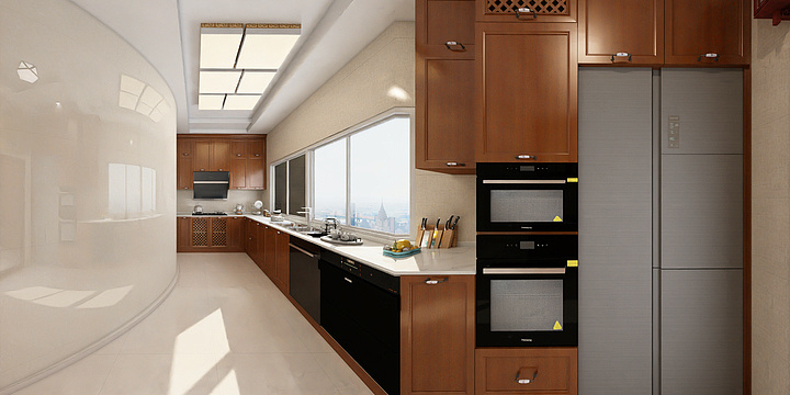 衍界定制郴州旗舰店02-东莞别墅-厨房-装修设计方案