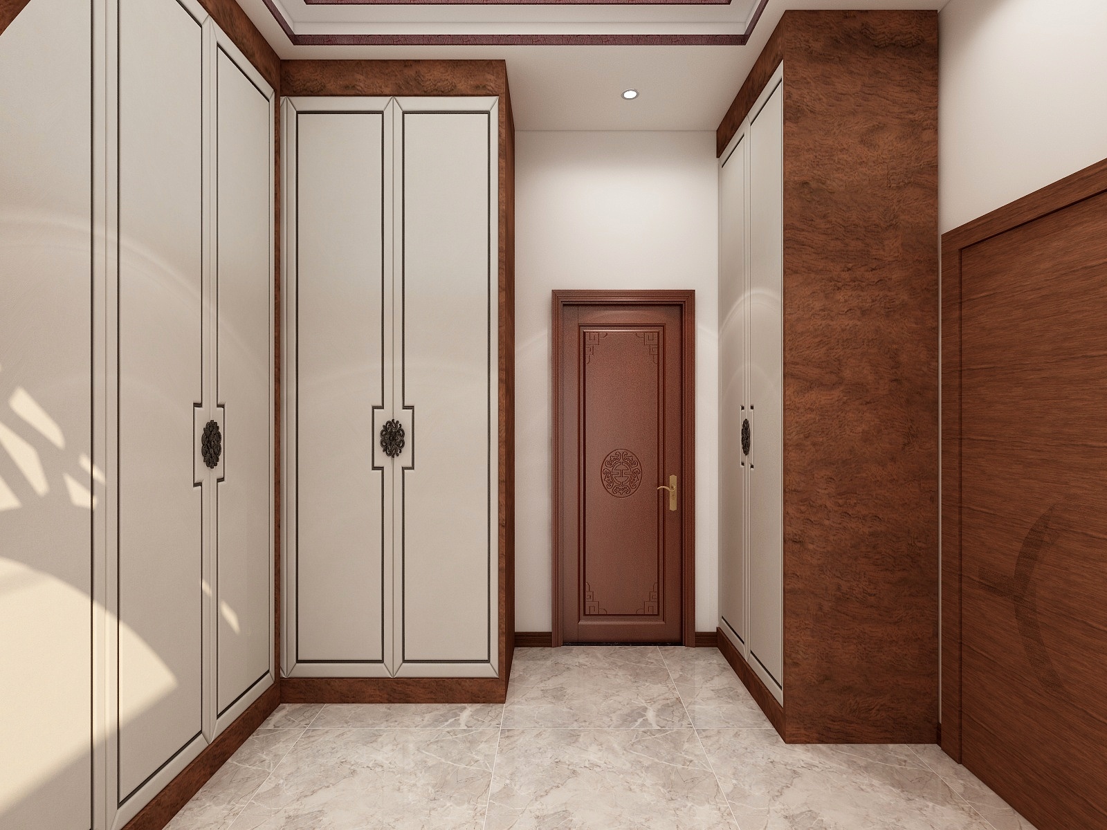 梁秋玲-雅致新中式别墅装修效果图