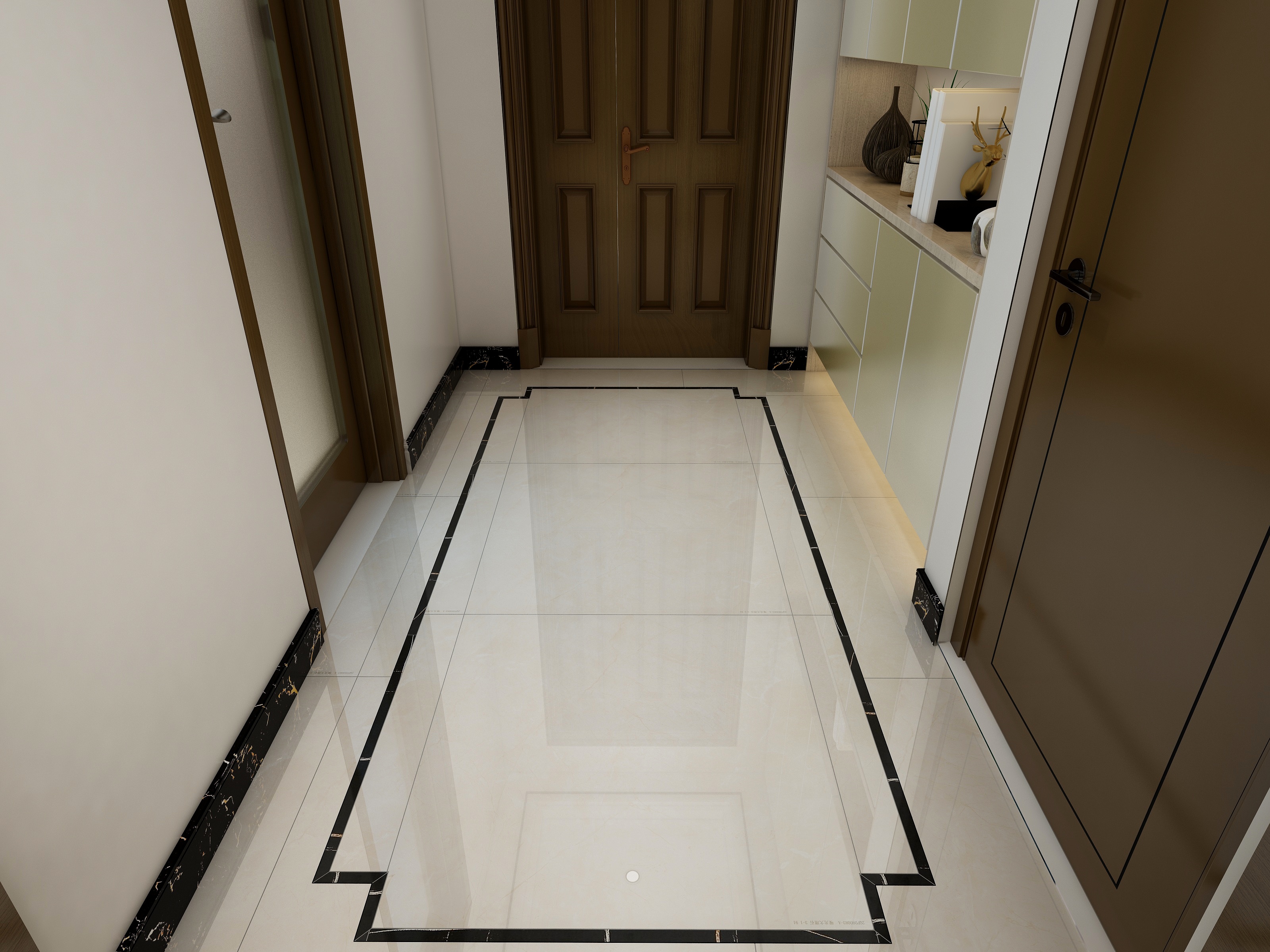 丁光辉-68方新中式一居装修效果图