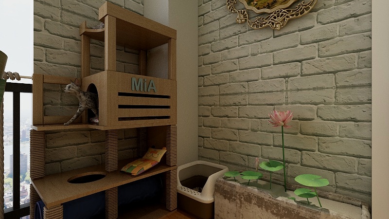 苏陌淇-105方田园三居装修效果图