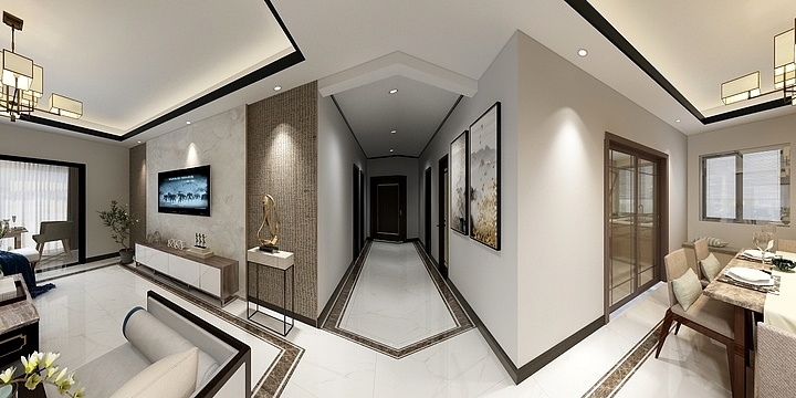 大空间装饰-凯旋城A1-新中式-装修设计方案