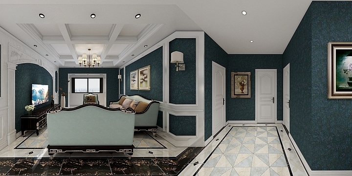 陈磊-中冶B4洋房户型4-装修设计方案