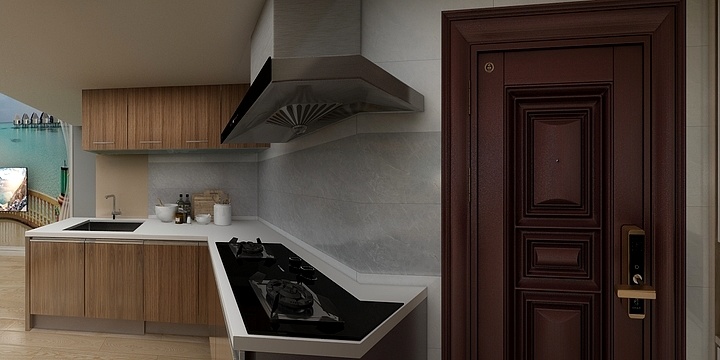 乐居男士-福广写写字楼2号C2户型-设计师-宋金杰-装修设计方案