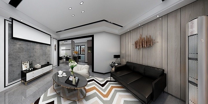 郁恒栋-新都苑 【黑色摩登】-装修设计方案