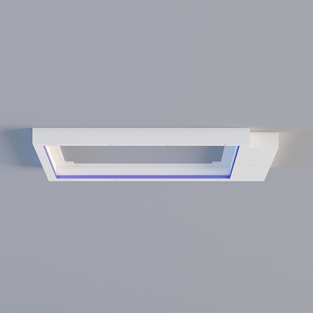 一层主卧室顶3D模型