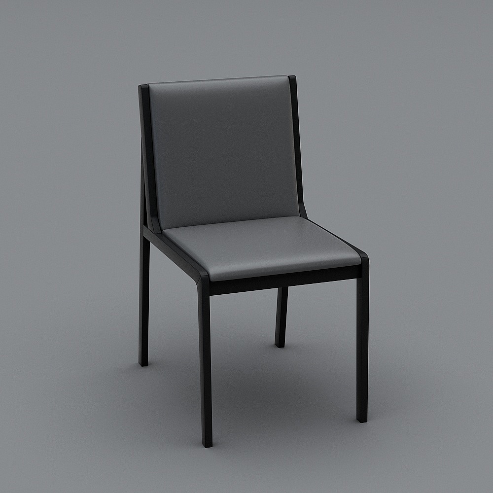 2218皮餐椅3D模型