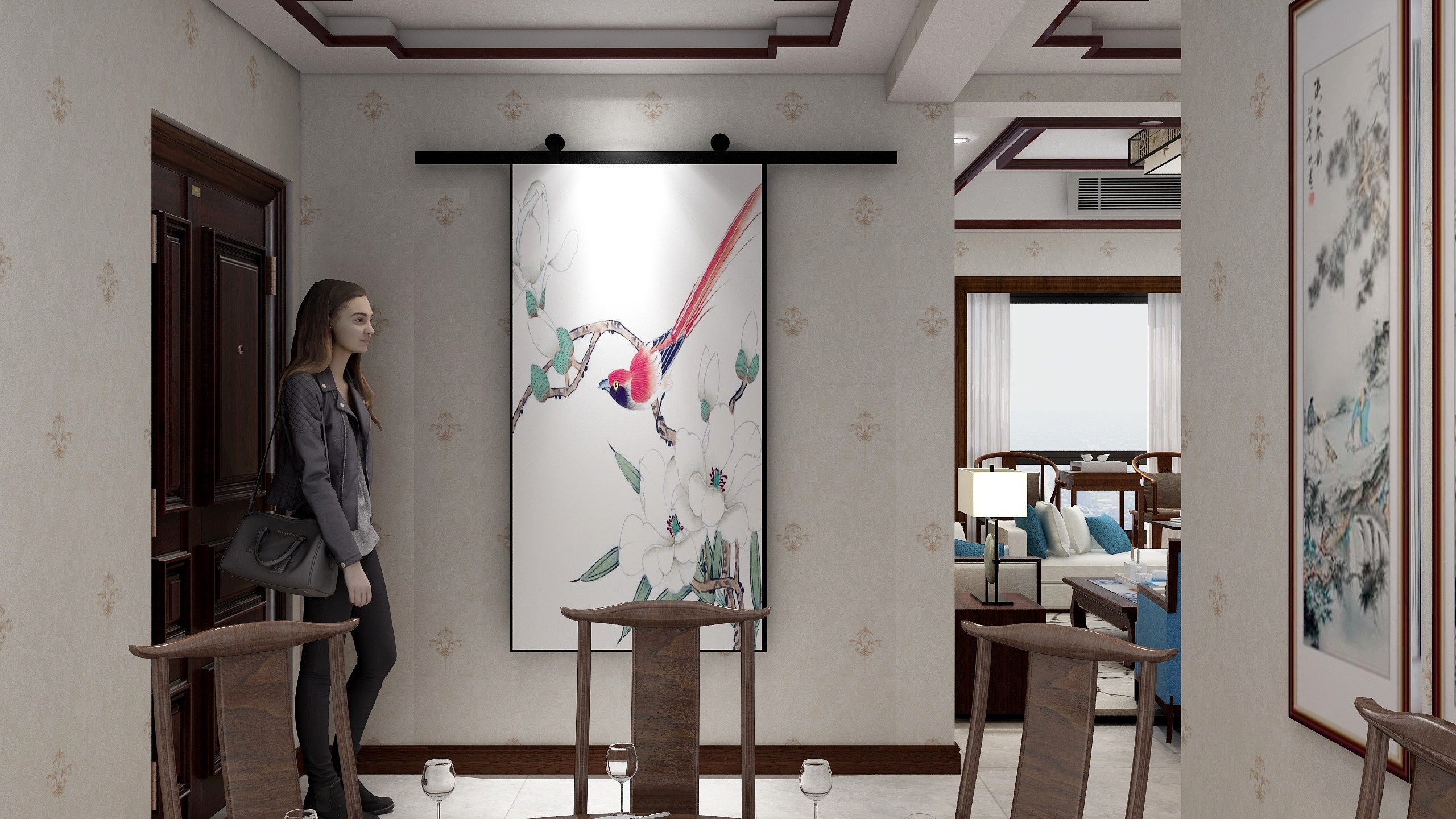 設記師陳源-国酒新城19-2-3102陈女士新中式私塾-装修设计方案