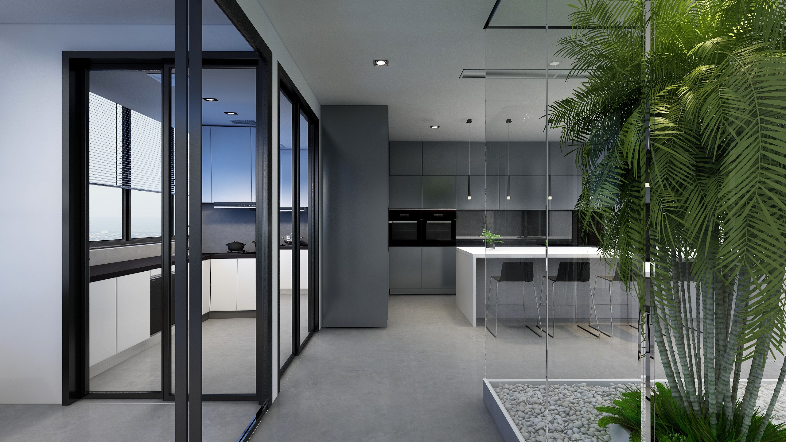 彬彬有礼KAXO-143方现代两居装修效果图