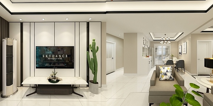 唯远设计-后现代轻奢风（定）-装修设计方案