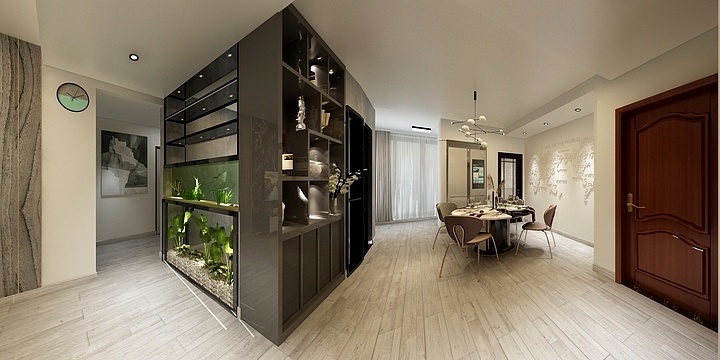 设计师刘郁-理想城01轻奢酷家乐-装修设计方案