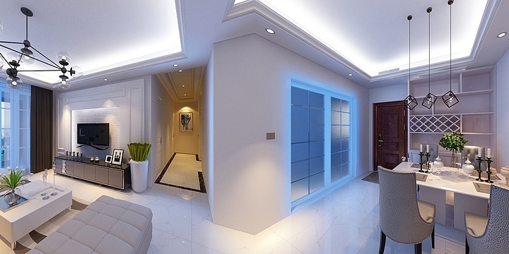 装饰Erase设计-86平米效果图-装修设计方案