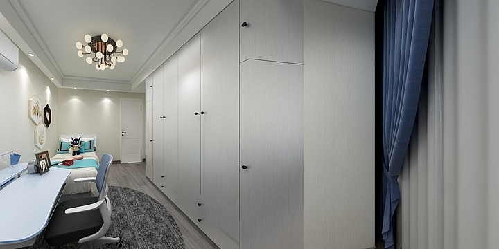 金嘻嘻设计-舟宿云庭21-202於姐雅居-小孩房-装修设计方案