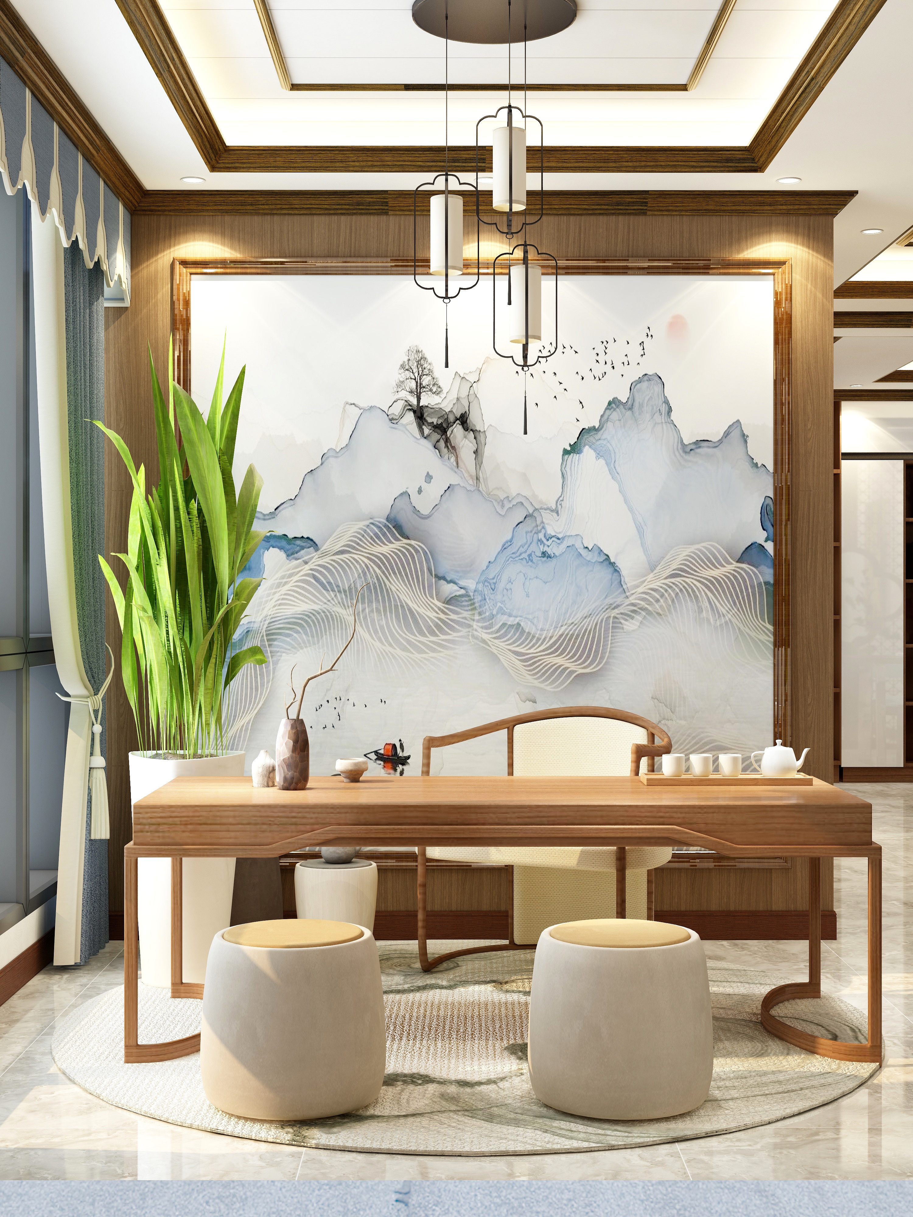 墨图二号-【柏利莱】新中式家装-装修设计方案