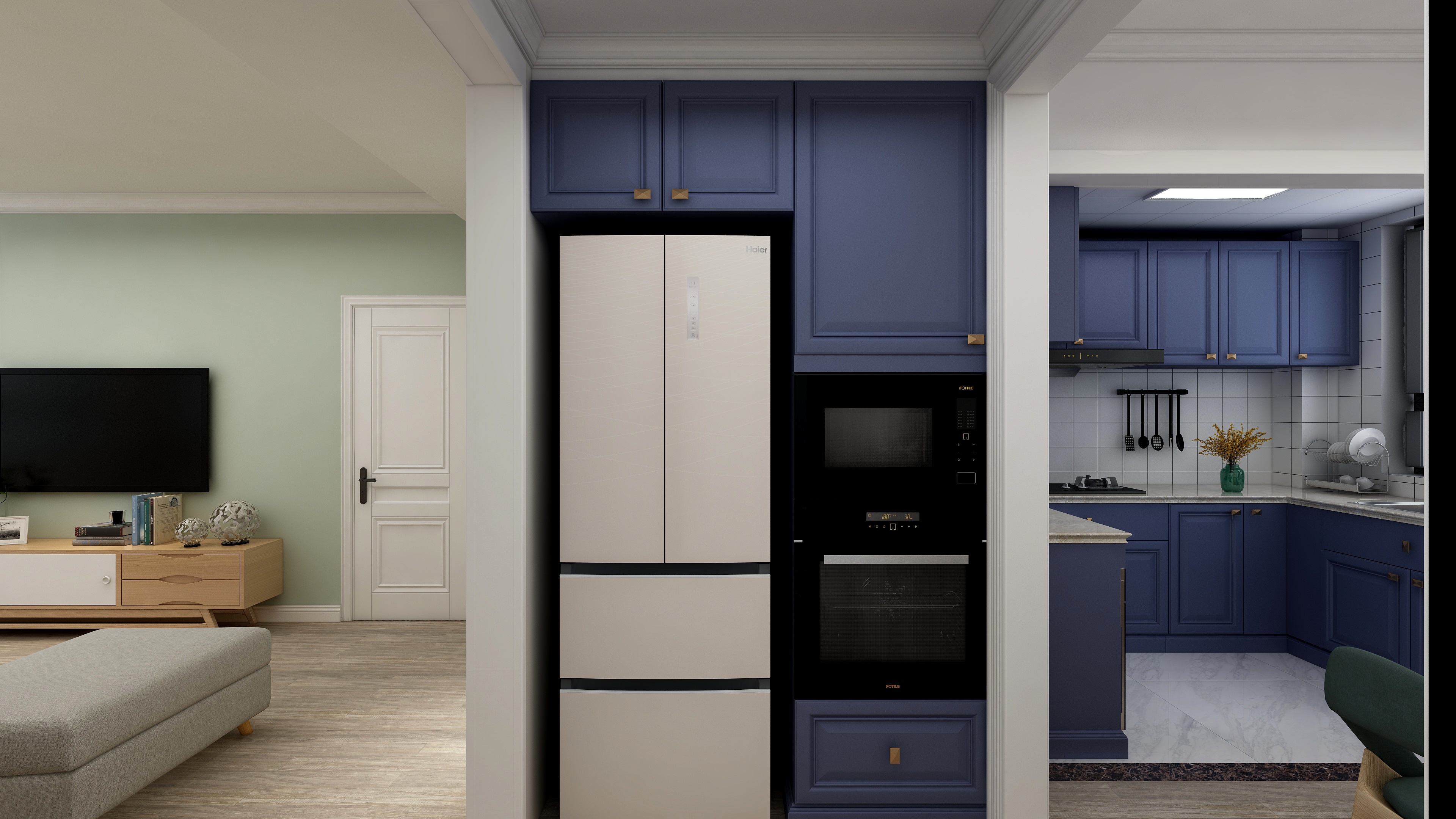 诺维飞机aDJj-85方北欧三居装修效果图