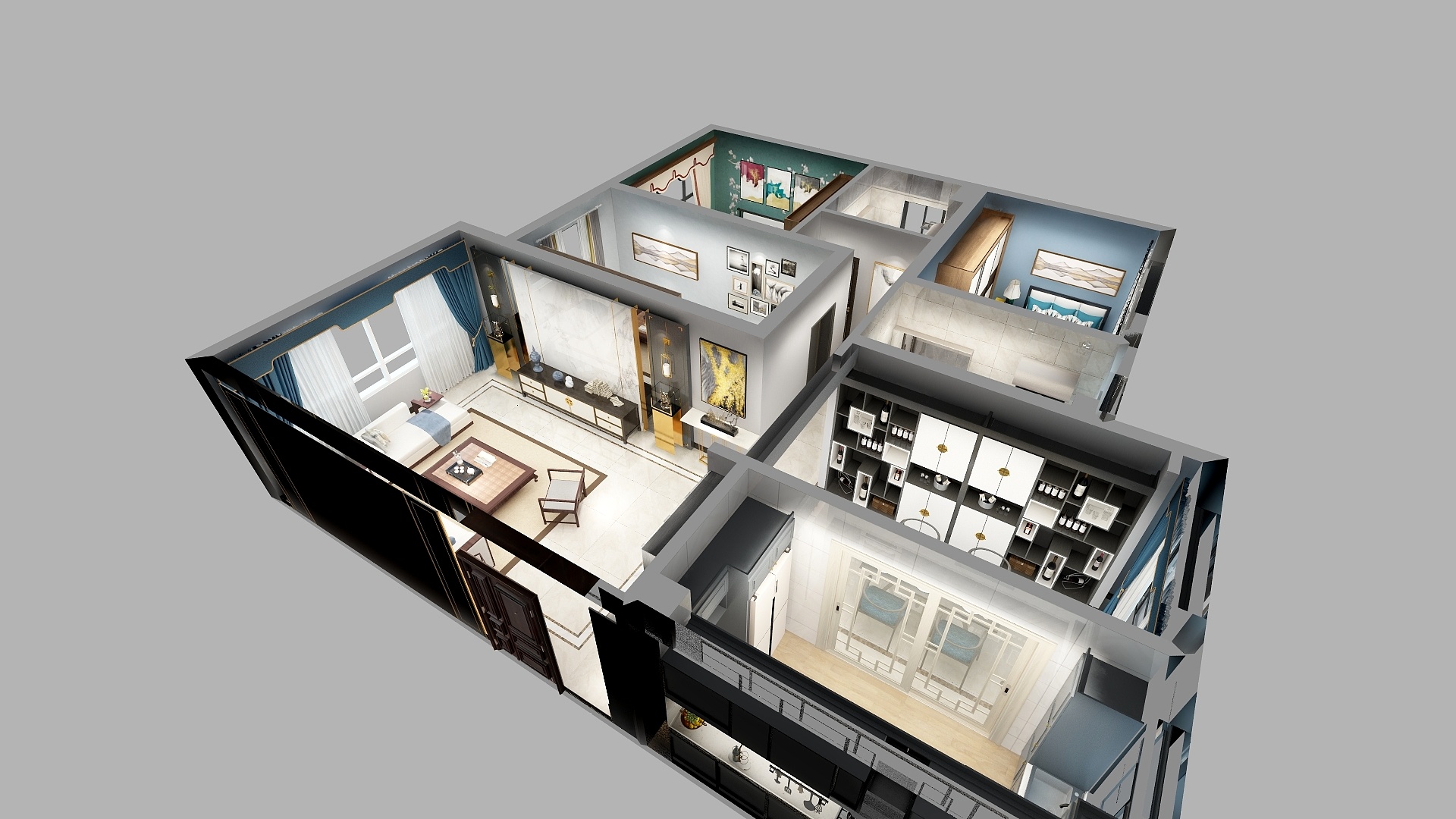 千墨I装饰-克兰C10-2-1002-装修设计方案