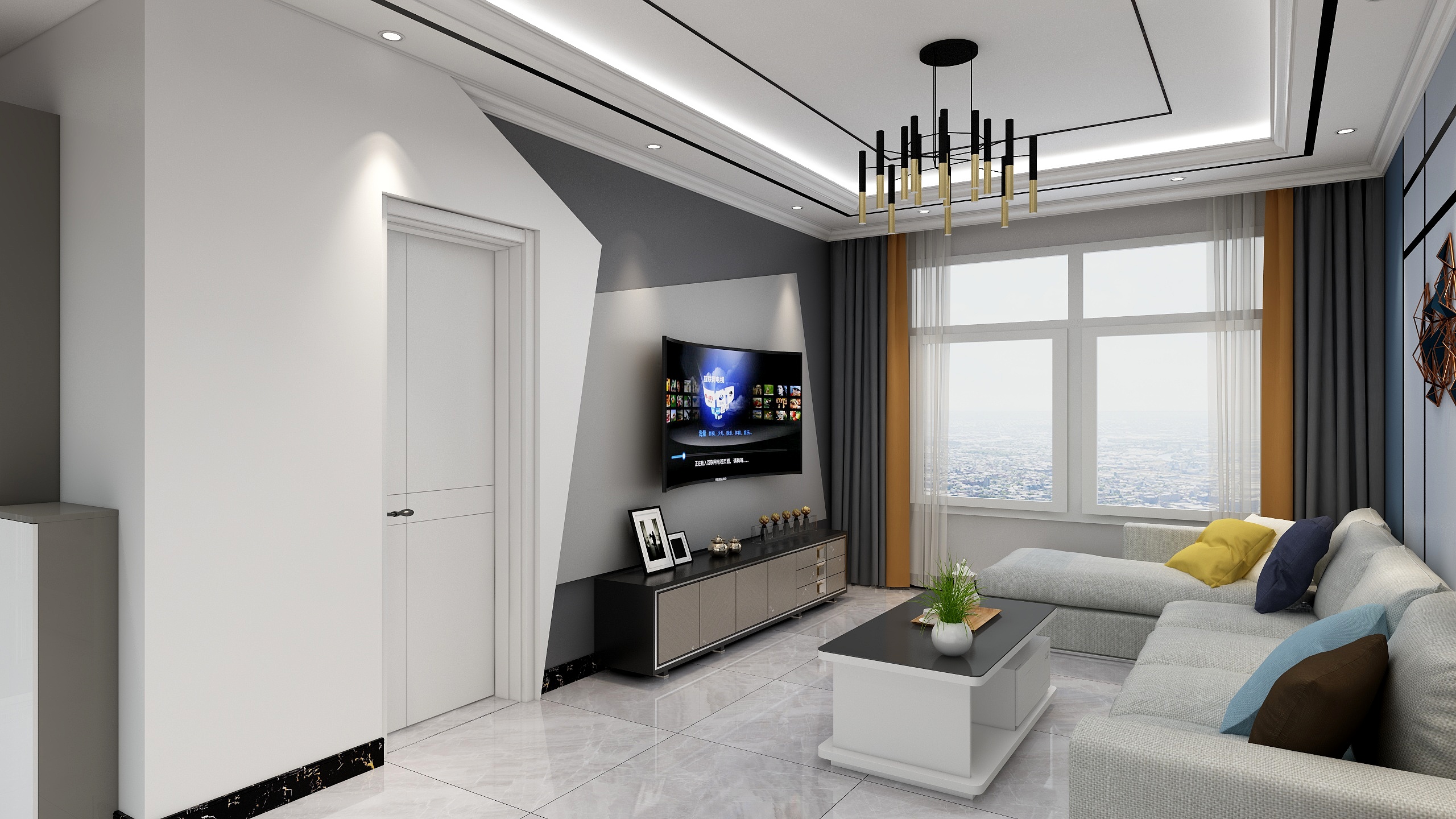 刘大帅LDS-现代广场户型3-装修设计方案