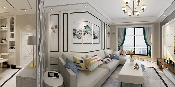 周烈平-华珂・山水城116.02㎡B户型3室3厅2卫1厨--装修设计方案