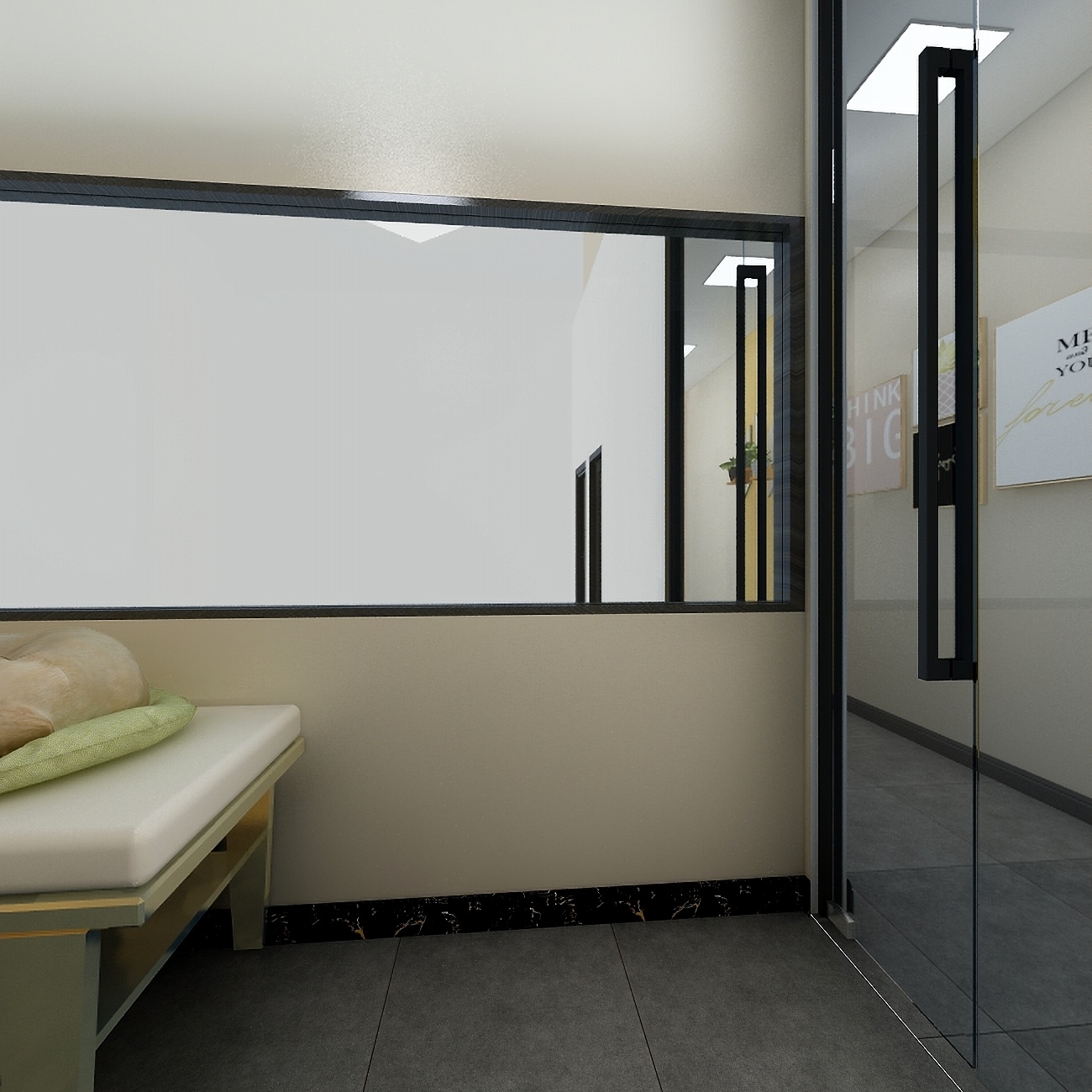 丁光辉-宠物店一层剪毛区装修效果图第3张