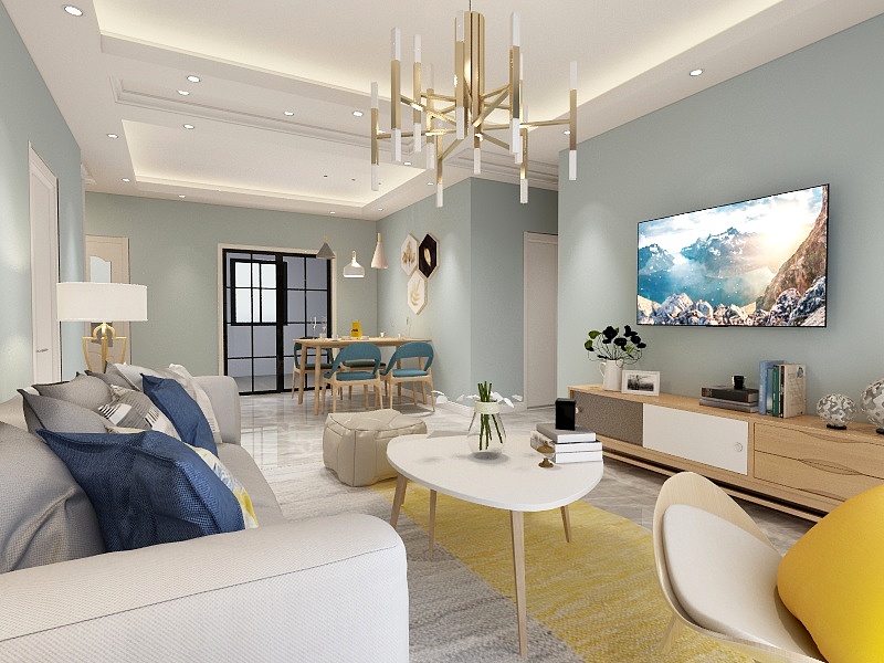 陈嫒嫒-保利·紫荆公馆110.00㎡B户型3室2厅2卫1厨-装修设计方案