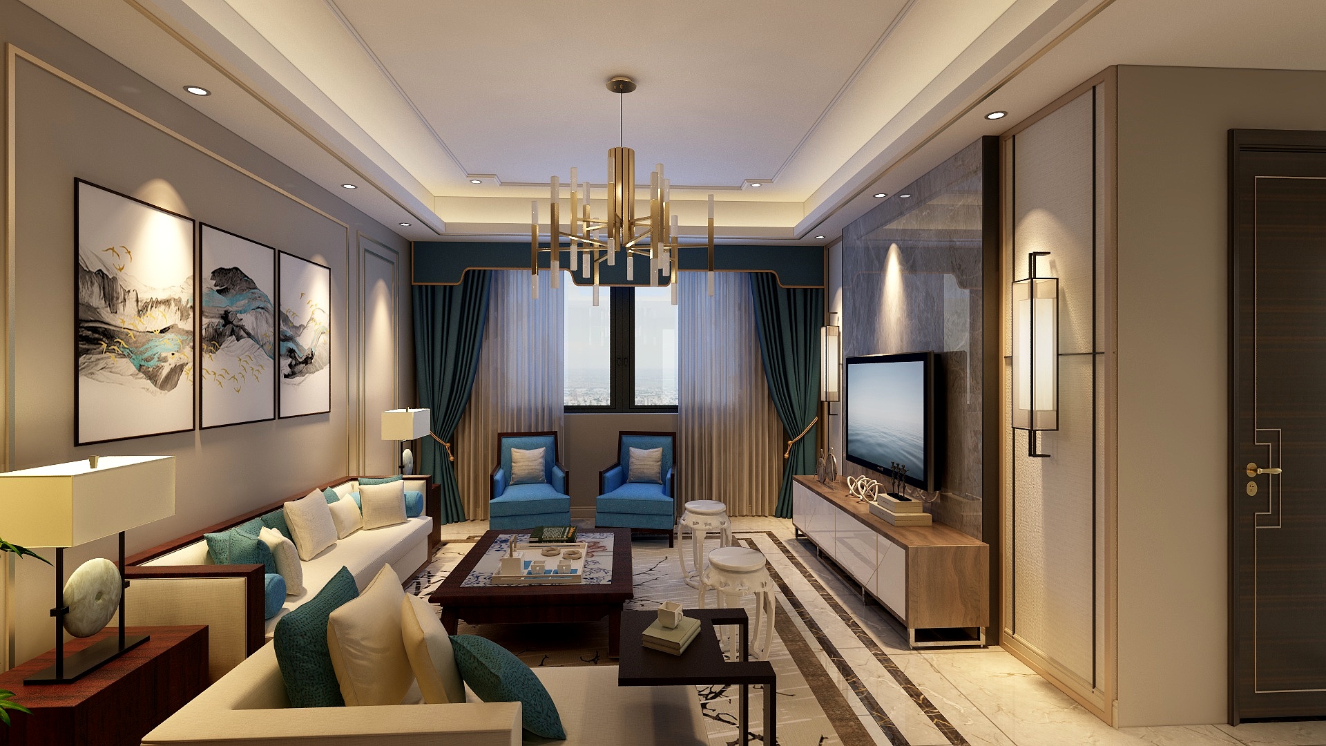 余美仙-西子城63栋复试顶楼-装修设计方案