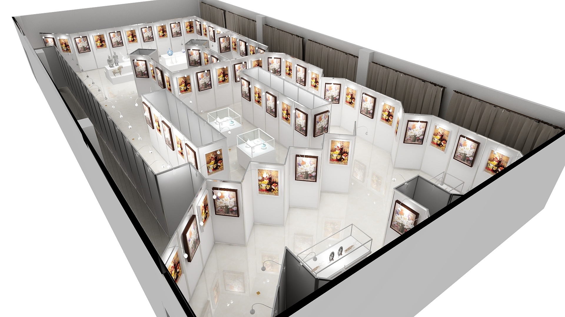 王俊琦-残联展厅改版-装修设计方案