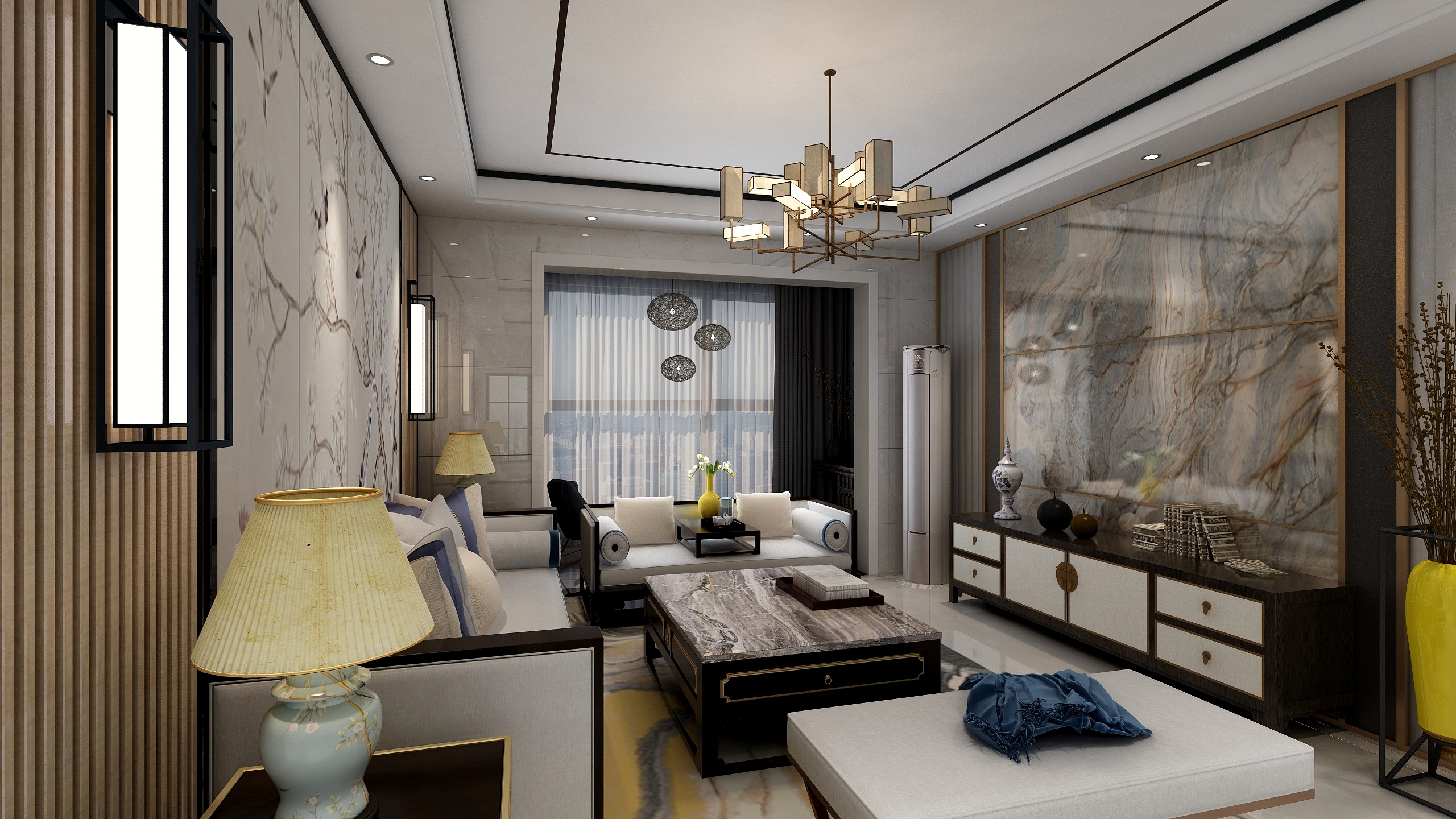 星辰向大海-新中式效果图-装修设计方案