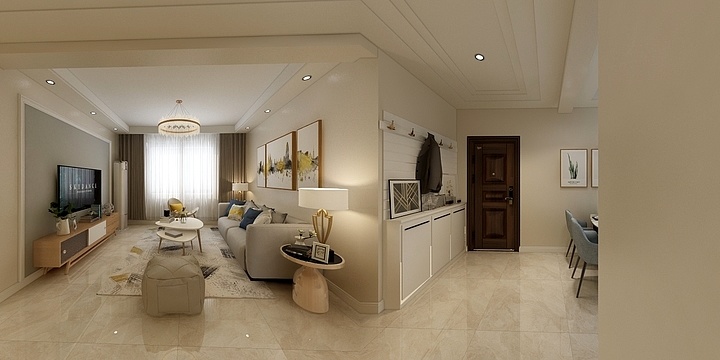 室内设计张靖-北斗星城-装修设计方案