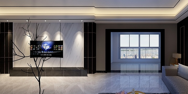 马健-相府花园黑白灰-装修设计方案