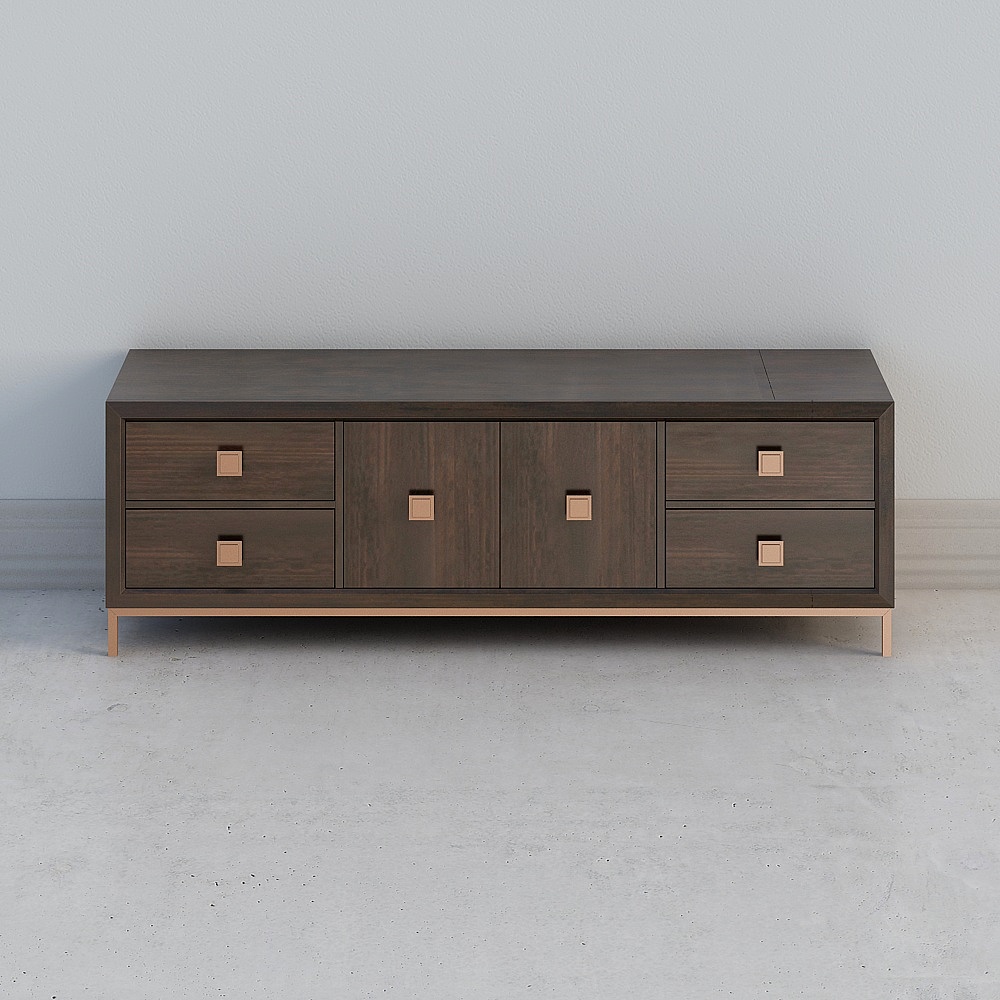 西雅图 双门四斗电视柜