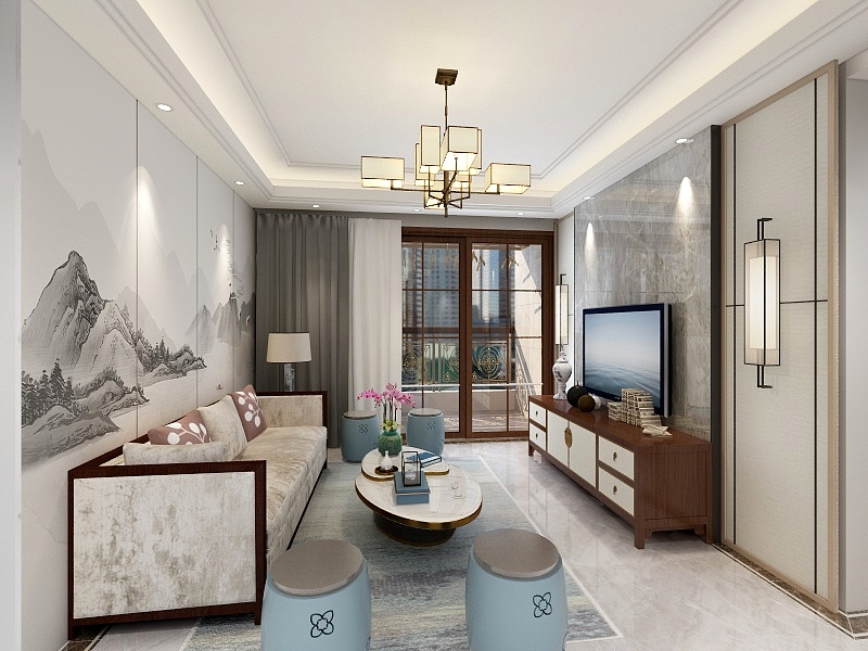 賴先森-山水苑-新中式-装修设计方案