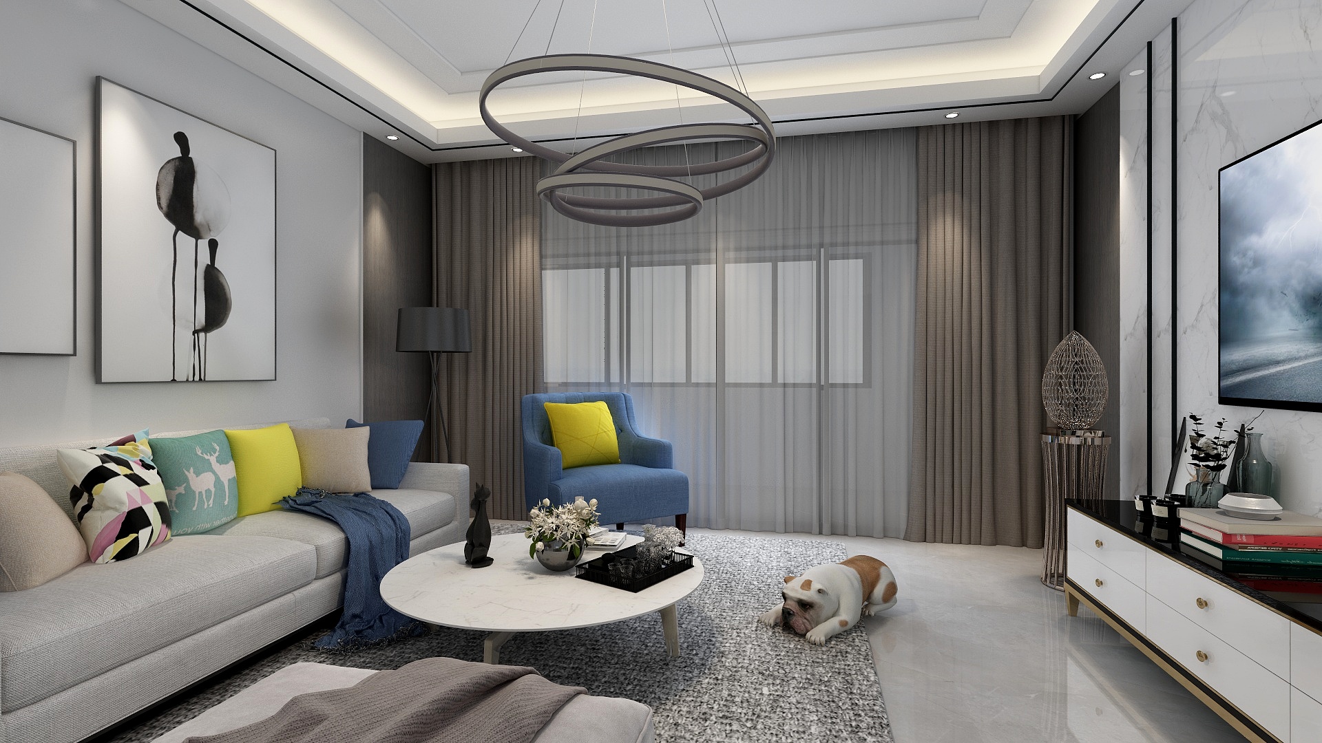 CLOVERCO-D户型施工图-装修设计方案