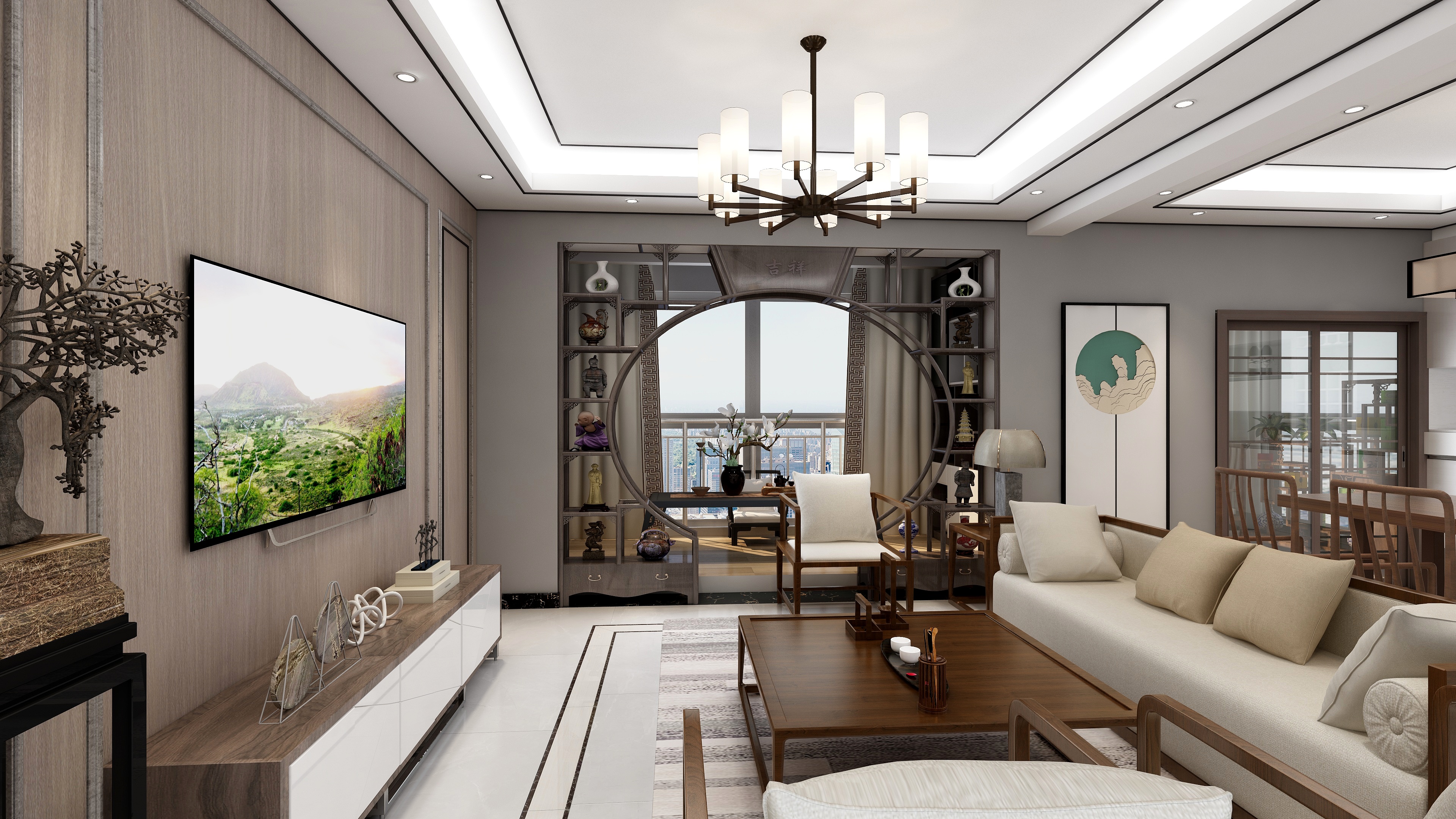 谢浩汶-153方新中式三居- 备份方案-副本-装修设计方案