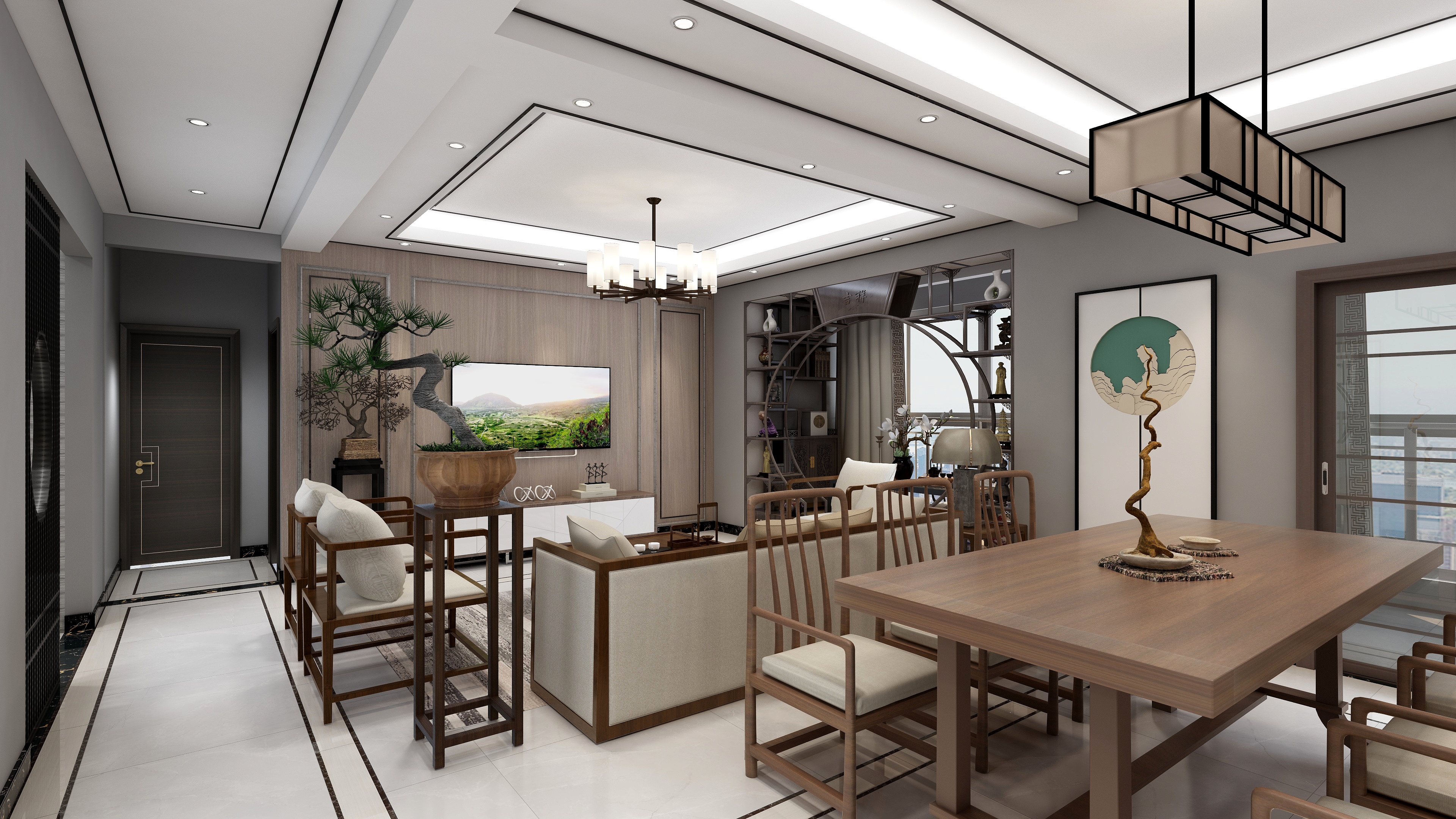 猴子_尚-153方新中式三居-副本-装修设计方案